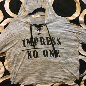 “Impress No One” Lightweight Hoodie 🖤